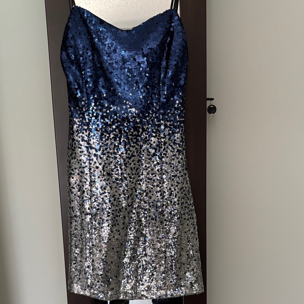 Strapless. Sequin mini dress. Beautiful. Never worn.